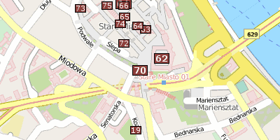 Sigismundsäule Stadtplan